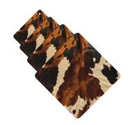 4Pcs Car Air Fresheners Cards Long Lasting Double Sided Hanging Fragrance Scented Card Abstract Cow Skin Car Aromatherapy Tablets Auto Rearview Mirror Pendant for Men Women