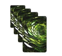 4Pcs Car Air Fresheners Cards Long Lasting Double Sided Hanging Fragrance Scented Card Abstract Green Snake Car Aromatherapy Tablets Auto Rearview Mirror Pendant for Men Women