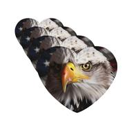 4Pcs Car Air Fresheners Cards Long Lasting Double Sided Hanging Fragrance Scented Card America Flag and Eagle Car Aromatherapy Tablets Auto Rearview Mirror Pendant for Men Women