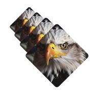 4Pcs Car Air Fresheners Cards Long Lasting Double Sided Hanging Fragrance Scented Card America Flag and Eagle Car Aromatherapy Tablets Auto Rearview Mirror Pendant for Men Women