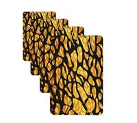 4Pcs Car Air Fresheners Cards Long Lasting Double Sided Hanging Fragrance Scented Card Animal Giraffe Print Car Aromatherapy Tablets Auto Rearview Mirror Pendant for Men Women