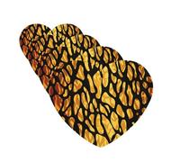 4Pcs Car Air Fresheners Cards Long Lasting Double Sided Hanging Fragrance Scented Card Animal Giraffe Print Car Aromatherapy Tablets Auto Rearview Mirror Pendant for Men Women