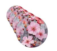 4Pcs Car Air Fresheners Cards Long Lasting Double Sided Hanging Fragrance Scented Card Beautiful flower Car Aromatherapy Tablets Auto Rearview Mirror Pendant for Men Women