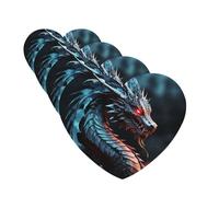 4Pcs Car Air Fresheners Cards Long Lasting Double Sided Hanging Fragrance Scented Card Dragon Car Aromatherapy Tablets Auto Rearview Mirror Pendant for Men Women