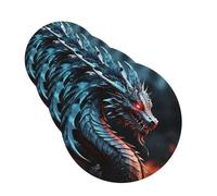 4Pcs Car Air Fresheners Cards Long Lasting Double Sided Hanging Fragrance Scented Card Dragon Car Aromatherapy Tablets Auto Rearview Mirror Pendant for Men Women
