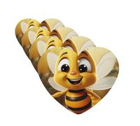 4Pcs Car Air Fresheners Cards Long Lasting Double Sided Hanging Fragrance Scented Card Honey bee Car Aromatherapy Tablets Auto Rearview Mirror Pendant for Men Women