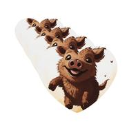 4Pcs Car Air Fresheners Cards Long Lasting Double Sided Hanging Fragrance Scented Card Jumping boar animation Car Aromatherapy Tablets Auto Rearview Mirror Pendant for Men Women