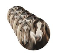 4Pcs Car Air Fresheners Cards Long Lasting Double Sided Hanging Fragrance Scented Card Two horses Car Aromatherapy Tablets Auto Rearview Mirror Pendant for Men Women