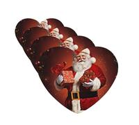 4Pcs Car Air Fresheners Cards Lovely Santa Claus Hanging Fragrance Scented Cards Lasting Scent Car Aromatherapy Tablets Auto Rearview Mirror Pendant for Wardrobe Shoe Cabinet