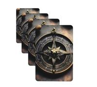 4Pcs Car Air Fresheners Cards Magical Design Norse Runes Compass Hanging Fragrance Scented Cards Lasting Scent Car Aromatherapy Tablets Auto Rearview Mirror Pendant for Wardrobe Shoe Cabinet