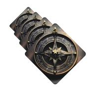4Pcs Car Air Fresheners Cards Magical Design Norse Runes Compass Hanging Fragrance Scented Cards Lasting Scent Car Aromatherapy Tablets Auto Rearview Mirror Pendant for Wardrobe Shoe Cabinet