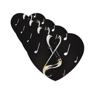 4Pcs Car Air Fresheners Cards Music Notes Hanging Fragrance Scented Cards Lasting Scent Car Aromatherapy Tablets Auto Rearview Mirror Pendant for Wardrobe Shoe Cabinet