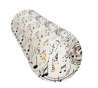 4Pcs Car Air Fresheners Cards Music Notes Print Hanging Fragrance Scented Cards Lasting Scent Car Aromatherapy Tablets Auto Rearview Mirror Pendant for Wardrobe Shoe Cabinet