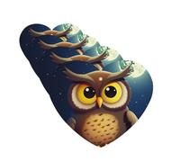 4Pcs Car Air Fresheners Cards Owl and Yellow Moon Hanging Fragrance Scented Cards Lasting Scent Car Aromatherapy Tablets Auto Rearview Mirror Pendant for Wardrobe Shoe Cabinet