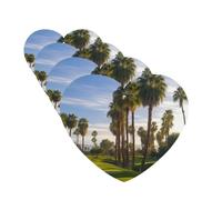 4Pcs Car Air Fresheners Cards Palm Tree Golf Course Hanging Fragrance Scented Cards Lasting Scent Car Aromatherapy Tablets Auto Rearview Mirror Pendant for Wardrobe Shoe Cabinet