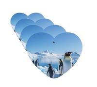 4Pcs Car Air Fresheners Cards Penguin Antarctica Ice Hanging Fragrance Scented Cards Lasting Scent Car Aromatherapy Tablets Auto Rearview Mirror Pendant for Wardrobe Shoe Cabinet