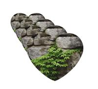 4Pcs Car Air Fresheners Cards Plant on Stone Wall Hanging Fragrance Scented Cards Lasting Scent Car Aromatherapy Tablets Auto Rearview Mirror Pendant for Wardrobe Shoe Cabinet