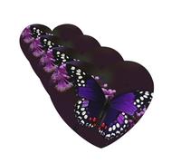 4Pcs Car Air Fresheners Cards Purple Plum Butterfly Hanging Fragrance Scented Cards Lasting Scent Car Aromatherapy Tablets Auto Rearview Mirror Pendant for Wardrobe Shoe Cabinet