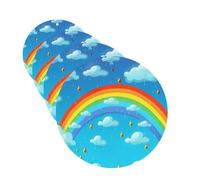 4Pcs Car Air Fresheners Cards Rainbow Clouds Raindrop Hanging Fragrance Scented Cards Lasting Scent Car Aromatherapy Tablets Auto Rearview Mirror Pendant for Wardrobe Shoe Cabinet