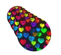 4Pcs Car Air Fresheners Cards Rainbow Hearts Hanging Fragrance Scented Cards Lasting Scent Car Aromatherapy Tablets Auto Rearview Mirror Pendant for Wardrobe Shoe Cabinet