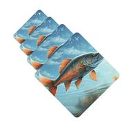 4Pcs Car Air Fresheners Cards Safflower Flying Fish Hanging Fragrance Scented Cards Lasting Scent Car Aromatherapy Tablets Auto Rearview Mirror Pendant for Wardrobe Shoe Cabinet