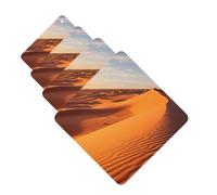 4Pcs Car Air Fresheners Cards Sand Dunes in The Sahara Desert Hanging Fragrance Scented Cards Lasting Scent Car Aromatherapy Tablets Auto Rearview Mirror Pendant for Wardrobe Shoe Cabinet