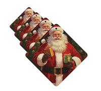 4Pcs Car Air Fresheners Cards Santa Claus Hanging Fragrance Scented Cards Lasting Scent Car Aromatherapy Tablets Auto Rearview Mirror Pendant for Wardrobe Shoe Cabinet