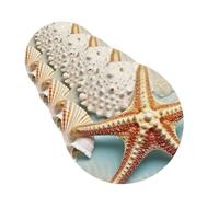 4Pcs Car Air Fresheners Cards Sea Shell Starfish Hanging Fragrance Scented Cards Lasting Scent Car Aromatherapy Tablets Auto Rearview Mirror Pendant for Wardrobe Shoe Cabinet