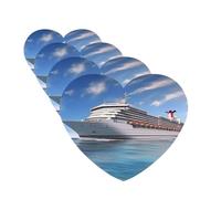 4Pcs Car Air Fresheners Cards Seaside Cruise Ship Hanging Fragrance Scented Cards Lasting Scent Car Aromatherapy Tablets Auto Rearview Mirror Pendant for Wardrobe Shoe Cabinet