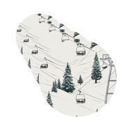 4Pcs Car Air Fresheners Cards Ski Lift With Fir Tree Hanging Fragrance Scented Cards Lasting Scent Car Aromatherapy Tablets Auto Rearview Mirror Pendant for Wardrobe Shoe Cabinet
