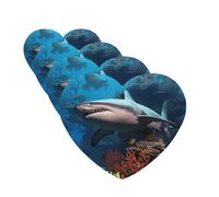 4Pcs Car Air Fresheners Cards Submarine Shark Coral Hanging Fragrance Scented Cards Lasting Scent Car Aromatherapy Tablets Auto Rearview Mirror Pendant for Wardrobe Shoe Cabinet