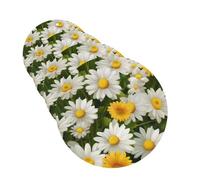 4Pcs Car Air Fresheners Cards Summer Floral Daisies Flower Hanging Fragrance Scented Cards Lasting Scent Car Aromatherapy Tablets Auto Rearview Mirror Pendant for Wardrobe Shoe Cabinet