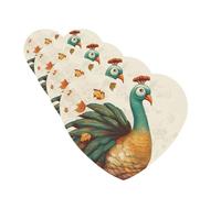 4Pcs Car Air Fresheners Cards Thanksgiving Turkey Hanging Fragrance Scented Cards Lasting Scent Car Aromatherapy Tablets Auto Rearview Mirror Pendant for Wardrobe Shoe Cabinet