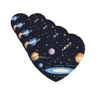 4Pcs Car Air Fresheners Cards The Solar Family Hanging Fragrance Scented Cards Lasting Scent Car Aromatherapy Tablets Auto Rearview Mirror Pendant for Wardrobe Shoe Cabinet