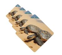 4Pcs Car Air Fresheners Cards Turtles on The Beach Hanging Fragrance Scented Cards Lasting Scent Car Aromatherapy Tablets Auto Rearview Mirror Pendant for Wardrobe Shoe Cabinet