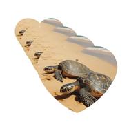 4Pcs Car Air Fresheners Cards Turtles on The Beach Hanging Fragrance Scented Cards Lasting Scent Car Aromatherapy Tablets Auto Rearview Mirror Pendant for Wardrobe Shoe Cabinet