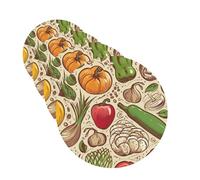 4Pcs Car Air Fresheners Cards Vegetable Fruit Hanging Fragrance Scented Cards Lasting Scent Car Aromatherapy Tablets Auto Rearview Mirror Pendant for Wardrobe Shoe Cabinet