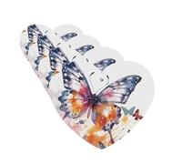 4Pcs Car Air Fresheners Cards Watercolor butterfly Hanging Fragrance Scented Cards Lasting Scent Car Aromatherapy Tablets Auto Rearview Mirror Pendant for Wardrobe Shoe Cabinet