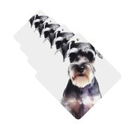4Pcs Car Air Fresheners Cards Well-behaved schnauzer Hanging Fragrance Scented Cards Lasting Scent Car Aromatherapy Tablets Auto Rearview Mirror Pendant for Wardrobe Shoe Cabinet