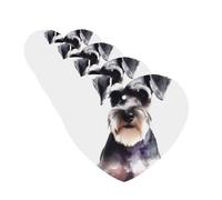 4Pcs Car Air Fresheners Cards Well-behaved schnauzer Hanging Fragrance Scented Cards Lasting Scent Car Aromatherapy Tablets Auto Rearview Mirror Pendant for Wardrobe Shoe Cabinet