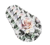 4Pcs Car Air Fresheners Cards White Watercolor Floral Rose Hanging Fragrance Scented Cards Lasting Scent Car Aromatherapy Tablets Auto Rearview Mirror Pendant for Wardrobe Shoe Cabinet