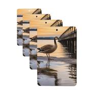 4Pcs Car Air Fresheners Cards Wild Goose by the Bridge Hanging Fragrance Scented Cards Lasting Scent Car Aromatherapy Tablets Auto Rearview Mirror Pendant for Wardrobe Shoe Cabinet