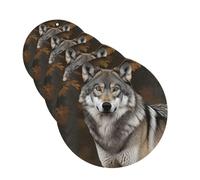 4Pcs Car Air Fresheners Cards Wild Wild Gray Wolf Hanging Fragrance Scented Cards Lasting Scent Car Aromatherapy Tablets Auto Rearview Mirror Pendant for Wardrobe Shoe Cabinet