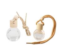 4pcs Car Aromatherapy Bottle Pendant, Car Oil Diffuser, Auto Hanging Perfume Bottle, Auto Interior Fragrance Accessories Decor