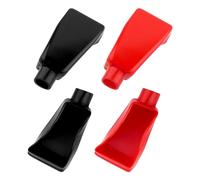 4PCS Car Battery Terminal Covers,Flame Retardant Rubber Battery Terminal Protector Top Post Caps,Universal Car Accessories Positive & Negative Car Battery Terminal Protector Caps (4PCS)