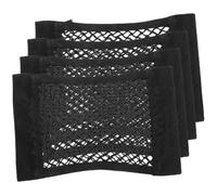4pcs Car Cargo Net Storage Black Oxford Cloth Trunk Organizer