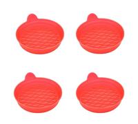 4pcs Car Coasters For Audi A6 C8 Avant 2018-2024, Cup Holder Slot Pad Multi function Cups Mat Insulation Non-Slip Water Proof General Accessories,A-Red