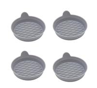 4pcs Car Coasters For Hyundai i10 2014-2020, Cup Holder Slot Pad Multi function Cups Mat Insulation Non-Slip Water Proof General Accessories,A-Grey
