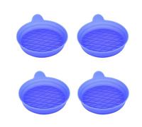 4pcs Car Coasters For Hyundai i10 2014-2020, Cup Holder Slot Pad Multi function Cups Mat Insulation Non-Slip Water Proof General Accessories,A-Blue
