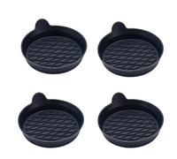 4pcs Car Coasters For Opel Corsa-C Corsa-D Corsa-E Corsa-F, Cup Holder Slot Pad Multi function Cups Mat Insulation Non-Slip Water Proof General Accessories,A-Black